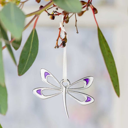 Haiku Dragonfly Pewter Ornament