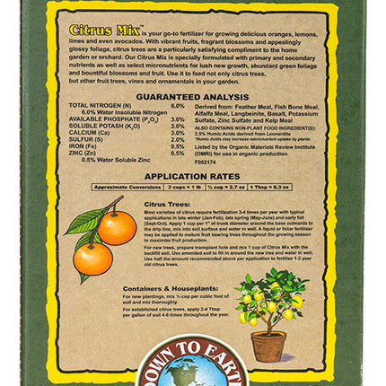 Citrus Mix 6-3-3 Fertilizer Mini 1 Lb