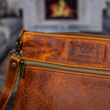 Ellis River Crossbody Bag in Bison Leather