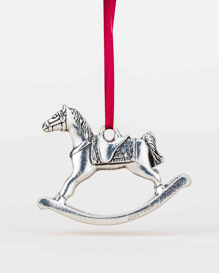 Toy Rocking Horse Annual Pewter Ornament