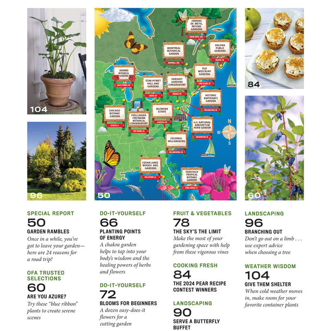 a Features page listing articles in the Garden Guide