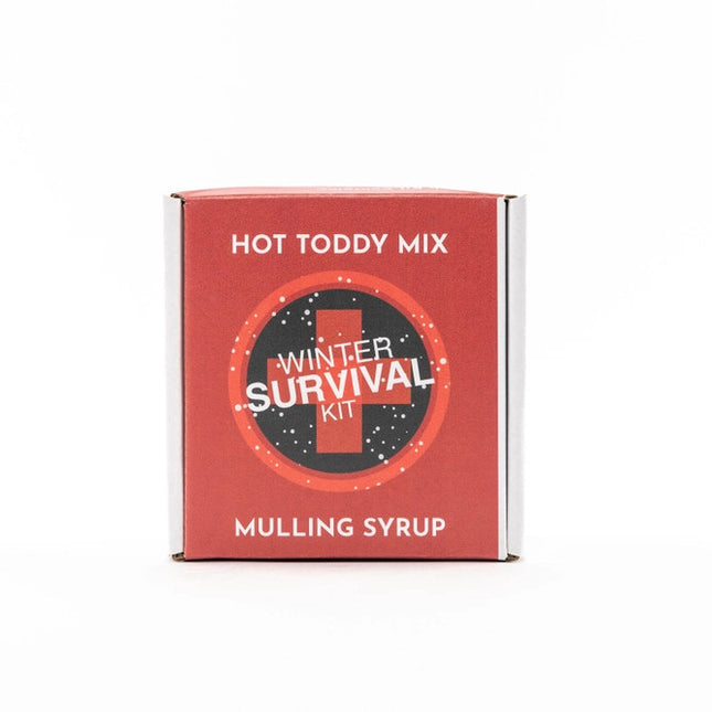 the winter survival kit top of box showing the logo resembling a first aid logo