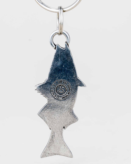 Striped Bass Pewter Keyring