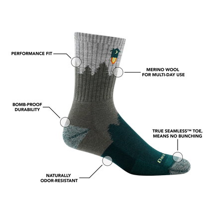 Men's Number 2 Midweight Crew Sock