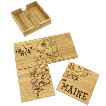 Coaster Puzzle Set/4 Maine
