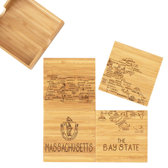 Coaster Puzzle Set/4 Massachusetts