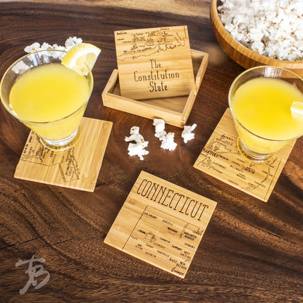 Coaster Puzzle Set/4 Connecticut