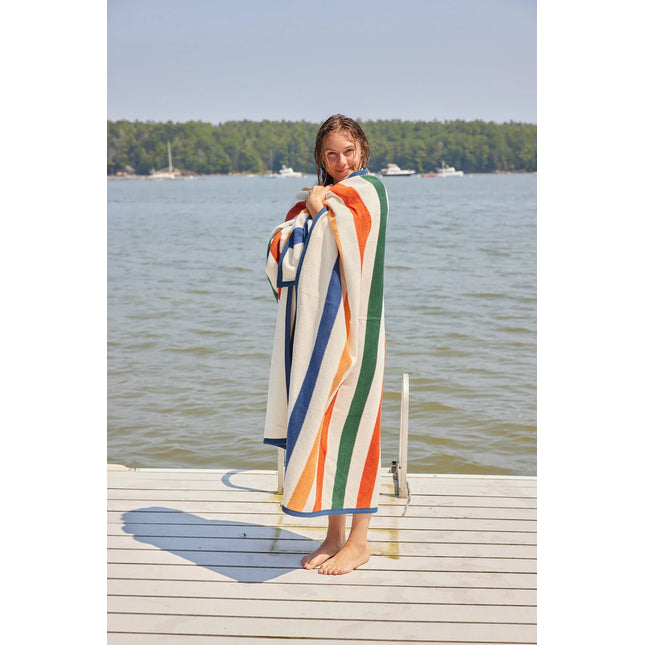 Vintage Casco Bay Stripe Blanket