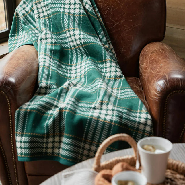 Evergreen Plaid Blanket