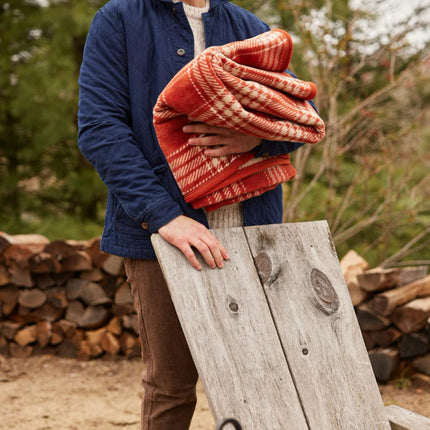 Desert Red Plaid Blanket