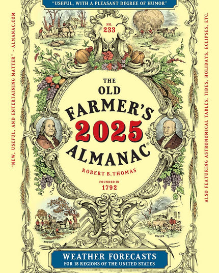 The 2025 Large Print Edition Old Farmer's Almanac Cover