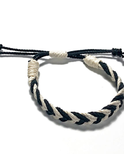 Adjustable Chevron Bracelet Woven 3/8"