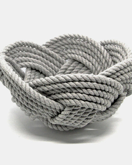 Celtic Knot Woven Cotton Rope Bowl