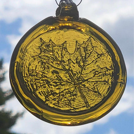 Old Hancock Maple Leaf Suncatcher