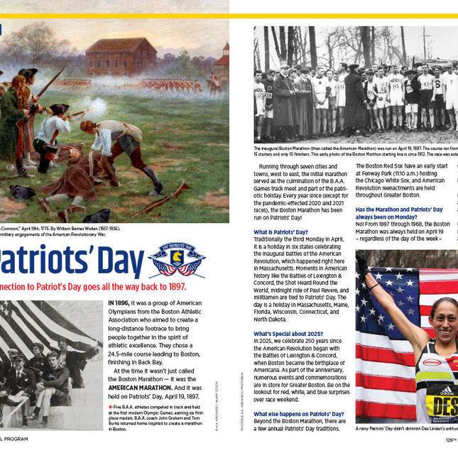 2025 Boston Marathon Official Program