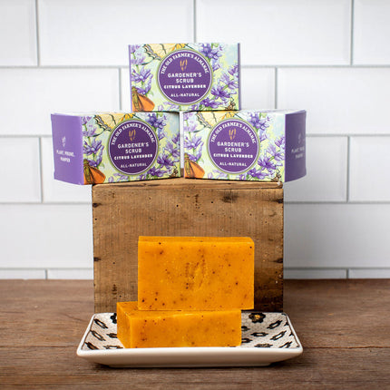 Scrubbing hand soap made for gardeners.
