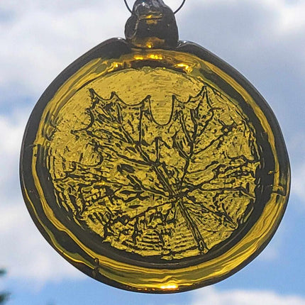Old Hancock Maple Leaf Suncatcher
