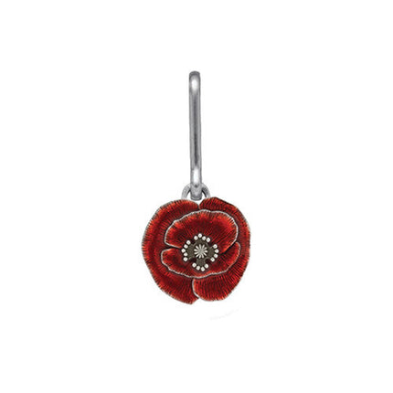 Remembrance Poppy Zipper Pull