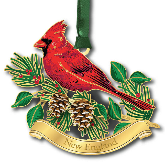 Cardinal New England Ornament