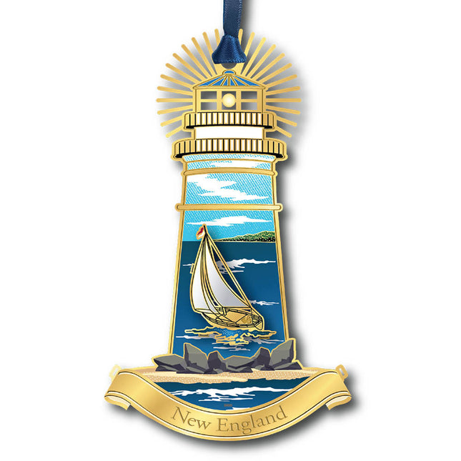 Coastal Lighthouse New England Ornament