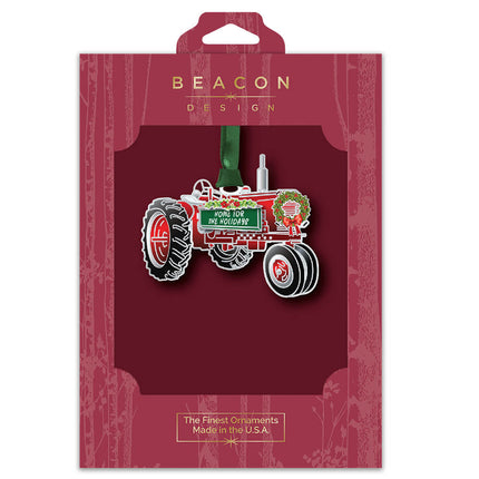 Holiday Tractor  Ornament