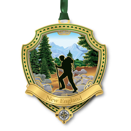 Hiker New England Ornament