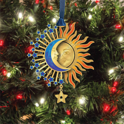 3D Sun & Moon Crescent