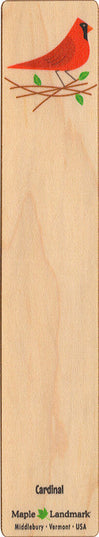 Cardinal Wooden Bookmark