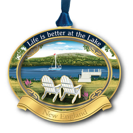 Better At The Lake New England Ornament