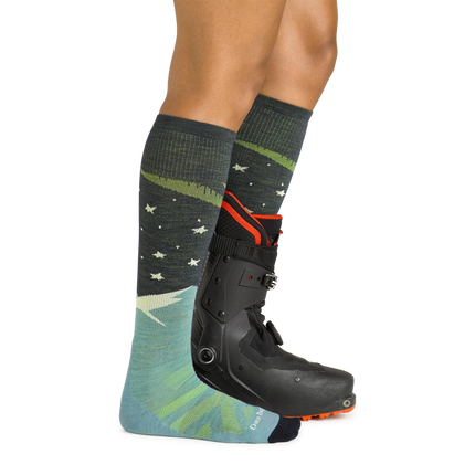 Women's Aurora Over-the-Calf Lightweight Ski & Snowboard Socks