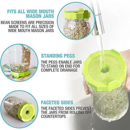 Mason Jar Sprouting Kit with Seeds