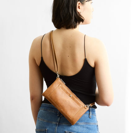 Gemini Crossbody Bag – Premium Saddle