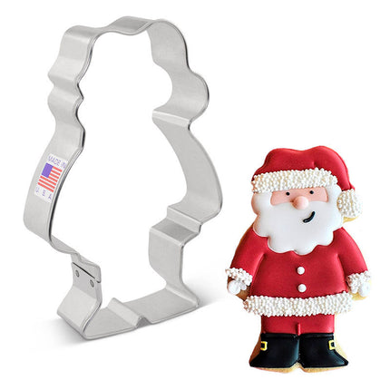 Cute Santa Cookie Cutter 4.5"