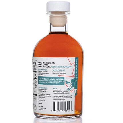 back label of the 19.53 Apple Cider Vinegar