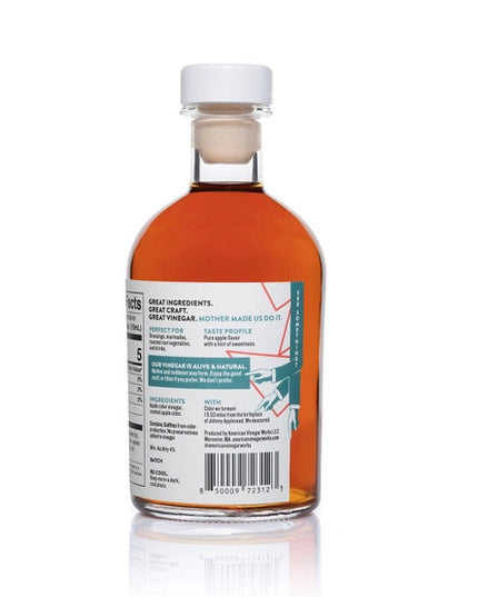back label of the 19.53 Apple Cider Vinegar