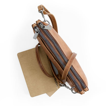 Gemini Crossbody Bag – Premium Saddle