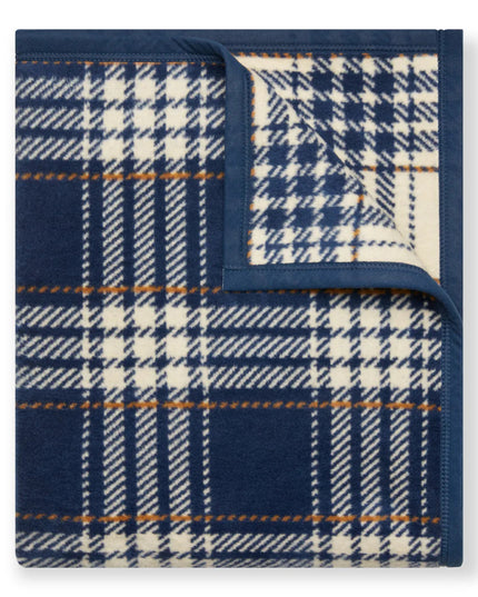 Vintage Blue Plaid Blanket