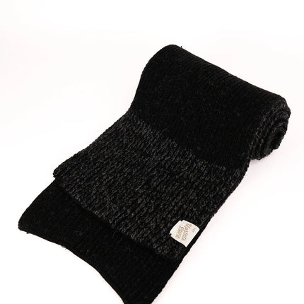 U.S. Ragg Wool Scarf - Black Melange