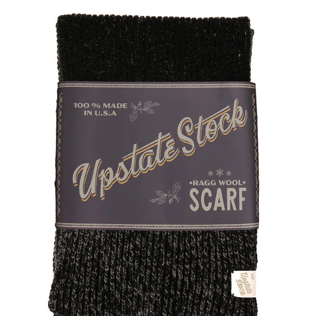 U.S. Ragg Wool Scarf - Black Melange