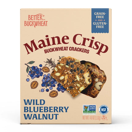 Maine Crisp Wild Blueberry Walnut Crisps