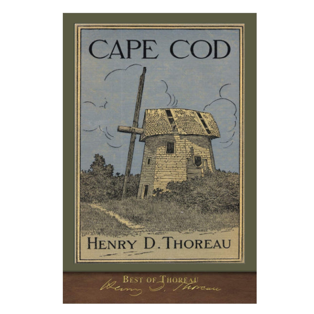 Book cover of 'Cape Cod' by Henry D. Thoreau with a windmill illustration.