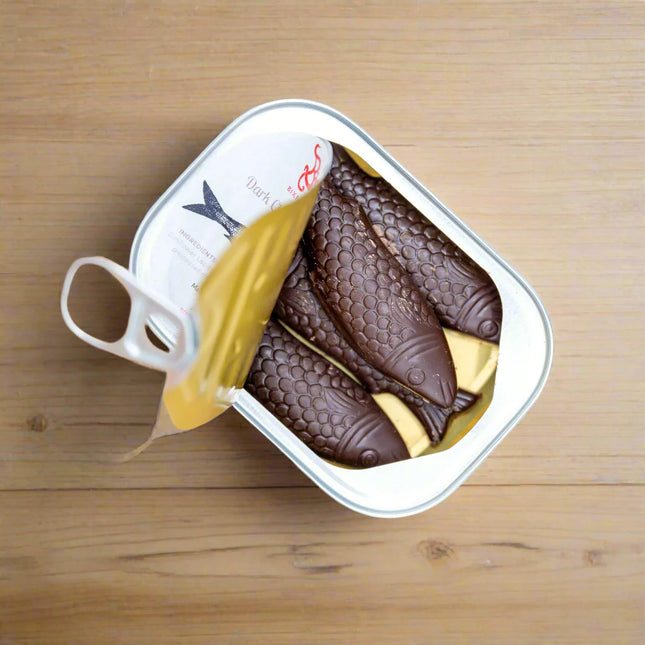 Chocolate Sardine Tins - Milk or Dark Chocolate