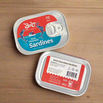 Chocolate Sardine Tins - Milk or Dark Chocolate