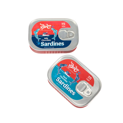 Chocolate Sardine Tins - Milk or Dark Chocolate