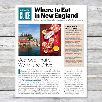 Yankee Guide "Where to Eat in New England" cover