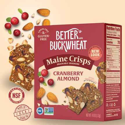 Maine Crisp Cranberry Almond Crisps