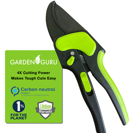 Garden Guru 2-in-1 Ratchet Hand Pruning Shears