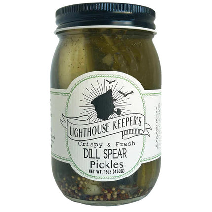 a jar of Dill spear pickles