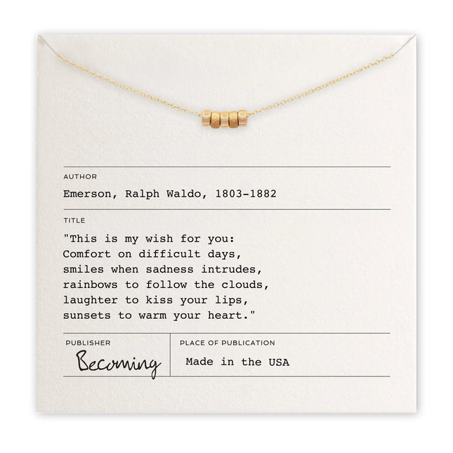 Emerson My Wish for You Necklace - Silver or Gold