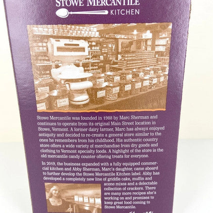 Stowe Mercantile Kitchen Roasted Garlic Crackers back of box